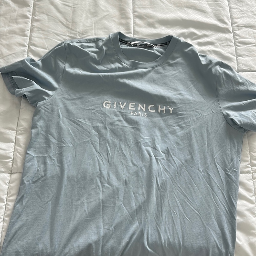Blue givenchy t shirt